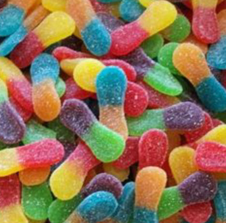 Langues multicolores fruits (100g)