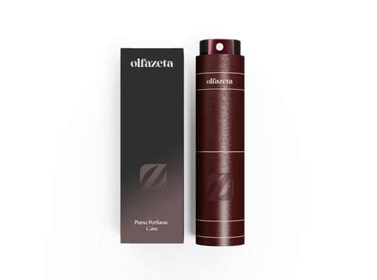 Étui à parfum de poche bordeaux